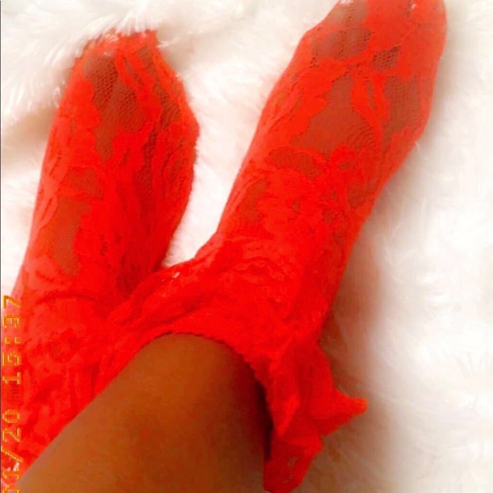 Lace ankle sock